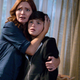 Actress Brigid Brannagh with Logan Williams in an episode of Supernatural